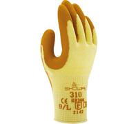 SHOWA 310, Enduction de Latex, Grip polyvalent, Jaune/orange, 10/XL
