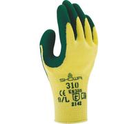 SHOWA 310, Enduction de Latex, Grip polyvalent, Jaune/vert, 10/XL
