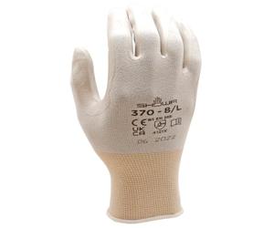 SHOWA 370W, Mechanical and Industrial Protective Gloves, Nitrile Palm Coating, Lightweight, White, 1 Pair, Size X-Small