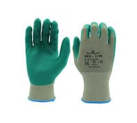 SHOWA 383, Mechanical and Industrial Protective Gloves, Nitrile Palm Coating, Biodegradable, Green, 12 Pairs, Size Large