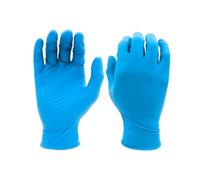 SHOWA 7502PF, Nitrile - Polyvalent, Non poudré, Approuvé pour les aliments, Gants à usage unique, Bleu, Boîte de 2000 gants, Taille Medium