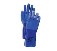 Showa Best 660-09 Showa Best p660 Vinyle Ove Premium avec revêtement vinyle liquide Proof Gants, XL, Bleu, grande (lot de 12)