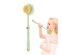 Shower Brush, Back Scrubber, Long Handle Bath Brush, Deep Cleaning Bristles, Quick-Drying Lightweight Design for Hard-to-Reach Body Areas, Home Spa, Travel, 138g