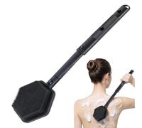 Shower Brush For, Adjustable Handle Washer Long Reach Back Scrubber, Soft Flexible Silicone Bristles, Cleaning Bath Tool, For Bathing Washing Massaging Home Bathroom Tub Hotel