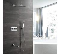 Shower Concealed Shower Shower Faucet Into The Wall Three-Function Copper Pre-Embedded Box Hot and Cold Shower Set