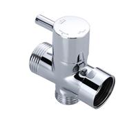 Shower Diverter Valve - Solid Brass Water Splitter for Bathroom Flow Control | 1/2 Inch Threaded Connector with Outlet Design, Metal Arm Attachment for Tub Kitchen Sink Setup