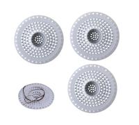 Shower Drain Hair Catcher - 3 Pieces Portable Silicone Foldable Stopper, Adaptable Plumbing Solution, Tub Drain Hair Catcher | for Cleaning Water Kitchen Laundry Bath Home House Bathroom Women Men