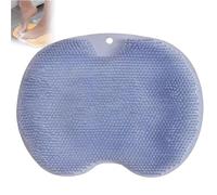 Shower Foot & Back Scrubber Massage Pad, Multi-Functional Silicone Massage Mat, 2025 new Wall Mounted Pad, Shower Foot Scrubber Mat with Non-Slip Suction Cups Antislip Design (Blue)