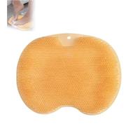 Shower Foot & Back Scrubber Massage Pad, Multi-Functional Silicone Massage Mat, 2025 new Wall Mounted Pad, Shower Foot Scrubber Mat with Non-Slip Suction Cups Antislip Design (Yellow)