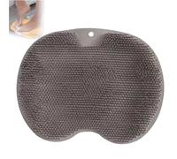 Shower Foot & Back Scrubber Massage Pad, Multi-Functional Silicone Massage Mat, 2025 new Wall Mounted Pad, Shower Foot Scrubber Mat with Non-Slip Suction Cups Antislip Design (Gray)