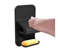 Shower Foot Rest - PP 21.5x11x9.2cm | Leg Shaving Footstool with Tray, Wall Bathroom Accessory for Metal, Glass, Marble Surfaces in Apartment, Hotel, RV Any Setting.