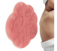 Shower Foot Scrubber Mat with Silicone Bristles, Non-Slip Suction Cup Brush for Back, Elbows, Heels, Deep Cleaning and Dead Skin Remover for Bathroom Spa Foots Care & Daily Hygiene