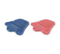 Shower Foot Scrubber, Silicone Back Mat, Non Slip Suction Cup Pad, Sided Massage Design, Dead Skin Tool, 1 Piece, for Heel, Body, Tub, Dorm, Apartment, 12,6 x 12,2 x 1,3 pouces