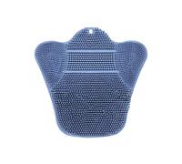 Shower Foot Scrubber, Silicone Back Scrub Mat, Non-Slip Suction Cup Base, Deep Cleaning Massage Bristles, Scrub Pad Tool for Tub, Apartment, Heel Body Care, 12.6x12.2x1.3 Inches