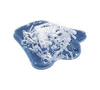 Shower Foot Scrubber, Silicone Back Scrubber Mat, Exfoliatings Massage Bristles, Flexible Easy Clean Pad, Suction Cup Non Slip Design for Heel, Dead Skin, Body, Tub, Dorm, Apartment, Bathroom