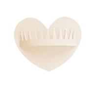 Shower Hair Catcher, Bathroom Wall Filter, Small Suction Holder for Loose Hair, Waterproof Flexible Silicone Build, Cute Heart Decor Tool, for Women Girls Bathroom Sink