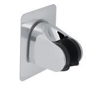 Shower Head Holder | Adjustable Adhesive Bracket No Drilling | Chrome - Plated ABS Base for Bathroom / Hotel / Home | 45 Degree Tilt, 64g Lightweight