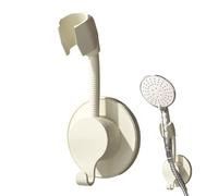 Shower Head Holder, Wall Mounted Bracket, 7.09x2.95x2.17 Inches, Rotatable Shower Wand Stand, Adjustable No Drill Base Mount for Bathroom, Apartment, Hotel, Dorm, Guest Room, Home, Master Bath