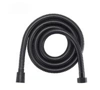 Shower Head Hose, Tuyau De Douche En Acier Inoxydable, Argent/noir, 1.5-2m, for Salle Bain Et Cuisine(Schwarz,2m)