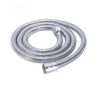 Shower Head Hose, Tuyau De Douche En Acier Inoxydable, Argent/noir, 1.5-2m, for Salle Bain Et Cuisine(Silver,2m)
