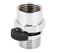 Shower Head Shut Off Valve 1/2 Inch | Flow Control for Water Saving & Temperature Lock | On/Off Adapter for Bathroom/Kitchen/RV | Brass & Ceramic