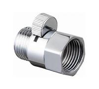 Shower head shut-off valve with short switch and chrome plated brass handle - Universal spare part