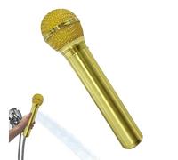 Shower Head, Vintage Microphone Design, Retro Funny Spray Nozzle, Unique Bathroom Fixture, Lightweight Easy-Install Style for Home, Travel, RV, Dormitory, Adults, Kids, Hotel, or Spa Use