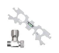 Shower Head Wrench, Installation Removal Tool, Multi Function Spanner, Adjustable Grip Durable Metal Build for Tight Space Use Bathroom Kitchen Plumbing Toilet Water Repair Maintenance Tool Kit