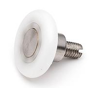 Shower Part 4 X coulissante Rouleaux de porte de douche/Runners/roues 21 mm Diamètre de roue, 4 mm d'épaisseur Blanc