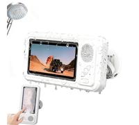 Shower Phone Holder Waterproof with Speaker, Shower Phone Case Fog-Proof