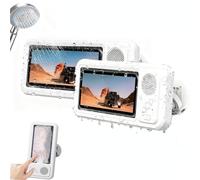 Shower Phone Holder Waterproof with Speaker, Shower Phone Case Fog-Proof