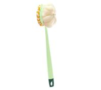 Shower Scrubber - 2 In 1 Double-Sided Long Handle | Bath Shower Loofah Back Scrubber | For Adults Elderly Arm Leg Back Home Apartment Dorm Hotel Bathroom Washing Cleaning, Soft Bristle & Textured Scru