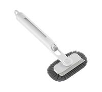 Shower Scrubber Brush, Tile Cleaning Brush, 11.81x5in Built in Soap Dispenser, Ergonomic Non Slip Handle, Portable Grout Scrub for Bathroom, Window Tracks, Corners, Hinges