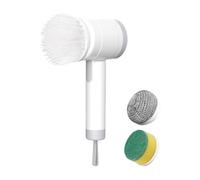 Shower Scrubber, Rechargeable Bathroom Cleaning Brush, 8,27 x 3,35 x 2,76 pouces Easy Grip Powerful Scrub, Waterproof Electric Scrubbing Brush for Kitchen Tile and Tough Dirt Removal