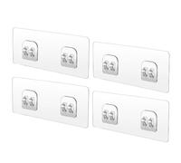Shower Shelf Adhesive Replacement - 4 Pieces Organizer Sticky Strips | Bathroom Adhesive Hooks Adhesive Bathroom Hooks 4 Pieces Organizer Sticky Strips