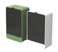 Shower Soap Holder Wall Mounted - ABS No Drilling | Bathroom Soap Drainer Dish Dust-Proof Container Tray | Space-Saving Bathroom Supplies Organizer for Bath Dorm Apartment Kitchen and Washroom Use