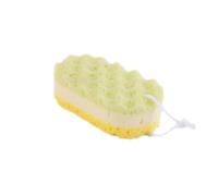 Shower Sponge Scrubber, Soft Bath Foam, Body Cleaning Wash Pad, Ergonomic Wave Texture Scrub Gentle Bath Tool, Shower Accessory for Family Friends Daily Skin Care Use 6.5x3.54x1.97 inches