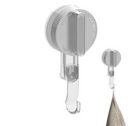 Shower Suction Hooks, Heavy Duty Wall Hooks, 2.36x5.31x1.57 Inches Removable Towel Holder System With Strong Vacuum Grip Design, Durable ABS Stainless Support Build, No Drill Mount Style, Bathroom Use