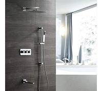 Shower System Concealed Shower Faucet Shower Set Function Three Cold Tropical Lifting Rod 200 * 300 Top Spray Beautiful Practical