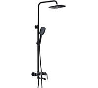 Shower System Set with 9" Shower Head Shower Faucet Set Wall Mounted Adjustable Shower Combo Set Antique Rainfall Shower Set with Handheld Shower, Rotatable Tub Spout