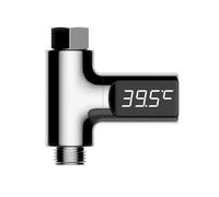Shower Temperature Measure Tool, Bathtub Water Monitor, Led Digital Display, 360-Degree Rotating Gauge, Home Bathing Tub Accessory, Water Warmth Measure, 3.19x3.17x1.18 Inches
