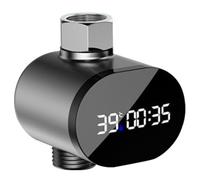 Shower Thermograph - Digital LED Water Sensor, Precise Bath Temperature Reader, Fast Reaction Monitor, Stainless Steel Shower Gauge | Elderly Seniors Home Bathroom Dorm Apartment Hotel Users