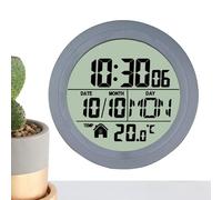 Shower Wall Battery Operated - Waterproof Digital for Clock Suction Cup with Bathroom, Kitchen, Spa, Pool, and Dorm, Time Temperature Date Display for Kids Adults, Easy Install Home Office Decor