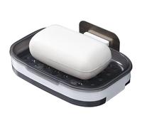 Shower Wall Soap Dish Holder - Bathroom Soaps Holder Wall Mount | Soaps Dish Soap Self-Adhesive Bathrooms Accessories | Walls Mounted Draining S0ap Saver for Bathroom Tile