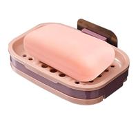 Shower Wall Soap Dish Holder - Bathroom Soaps Holder Wall Mount | Soaps Dish Soap Self-Adhesive Bathrooms Accessories | Walls Mounted Draining S0ap Saver for Bathroom Tile