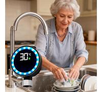 Shower Water Temperature Gauge - Shower Temperature Gauge | Waterproof Real-Time Measuring Tool | Led Digital Display Bath Temperâture Gauges for Kids Adults Showers Bathroom Faucet