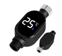 Shower Water Thermometers - Real-Time Monitoring Shower Temperature Display, Measuring Tool with 360 Degree Rotating Screen, Digital LED Sensor, Nursery Water Monitor for Kitchen Bathroom Household