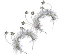 SHOWERORO 1 Ensemble 2 Pièces bandeau étoile du jour de l'an groupe bandeau de fête de noël accessoires briller coming out hair charms rôle coiffe d'étoile de noël Feutrine