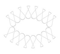 SHOWERORO 100 Pièces Crochets Métalliques de Suspension pour Plafond Suspendu Lot de Clips Forme de Automatiques pour Décoration Mariage Salle de Classe et Bureau Charge Installation Rapide