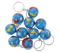 SHOWERORO 10pièces Porte-clés Globe Suspendu Miniatures avec Pendentifs Planètes Accessoires pour Sac à Dos et Porte-clés Femme Décoration Originale Terre et Monde